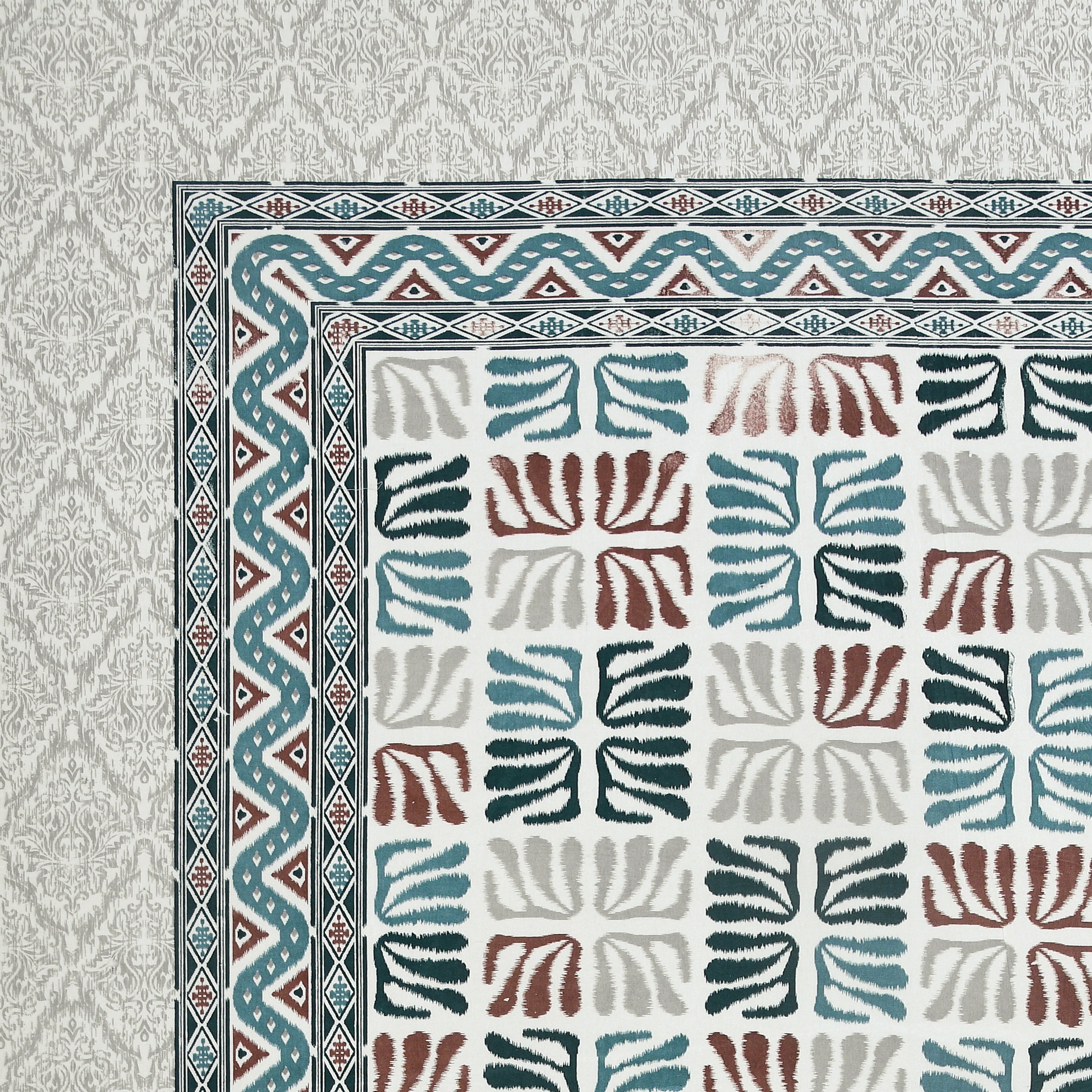 100% Cotton Traditional Floral Printed Bedsheet Multicolor ( Size 100 X 108 )