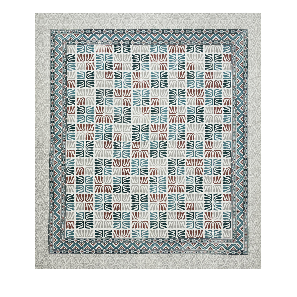 100% Cotton Traditional Floral Printed Bedsheet Multicolor ( Size 100 X 108 )