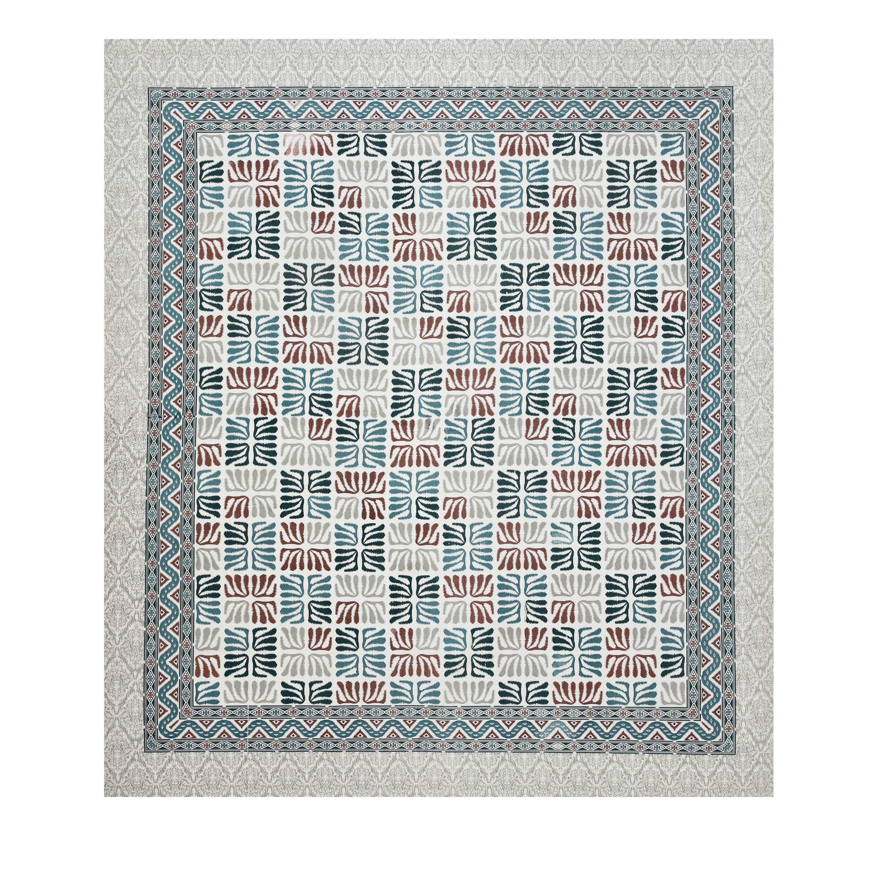 100% Cotton Traditional Floral Printed Bedsheet Multicolor ( Size 100 X 108 )