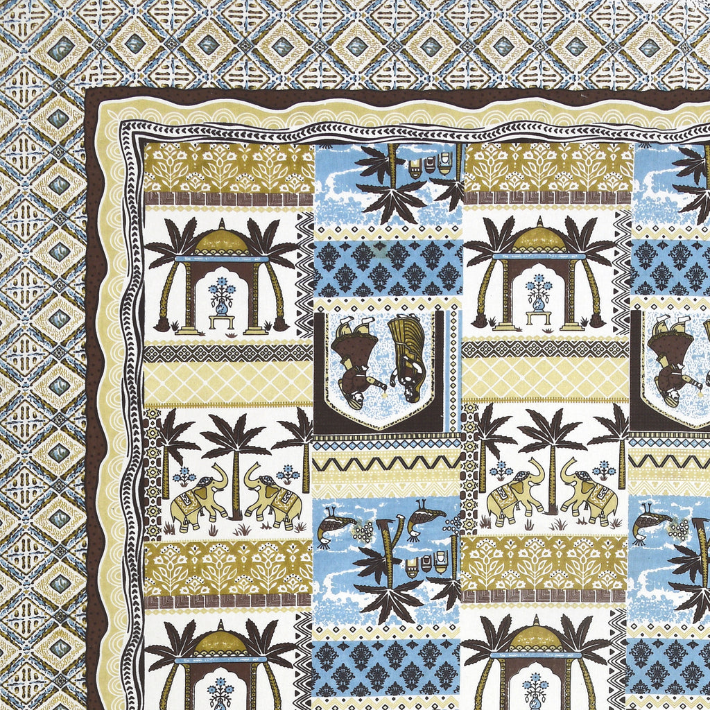 100% Cotton Traditional Floral Printed Bedsheet Multicolor ( Size 100 X 108 )