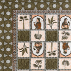 100% Cotton Traditional Floral Printed Bedsheet Multicolor ( Size 100 X 108 )