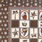 100% Cotton Traditional Floral Printed Bedsheet Multicolor ( Size 100 X 108 )