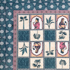 100% Cotton Traditional Floral Printed Bedsheet Multicolor ( Size 100 X 108 )