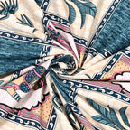 100% Cotton Traditional Floral Printed Bedsheet Multicolor ( Size 100 X 108 )