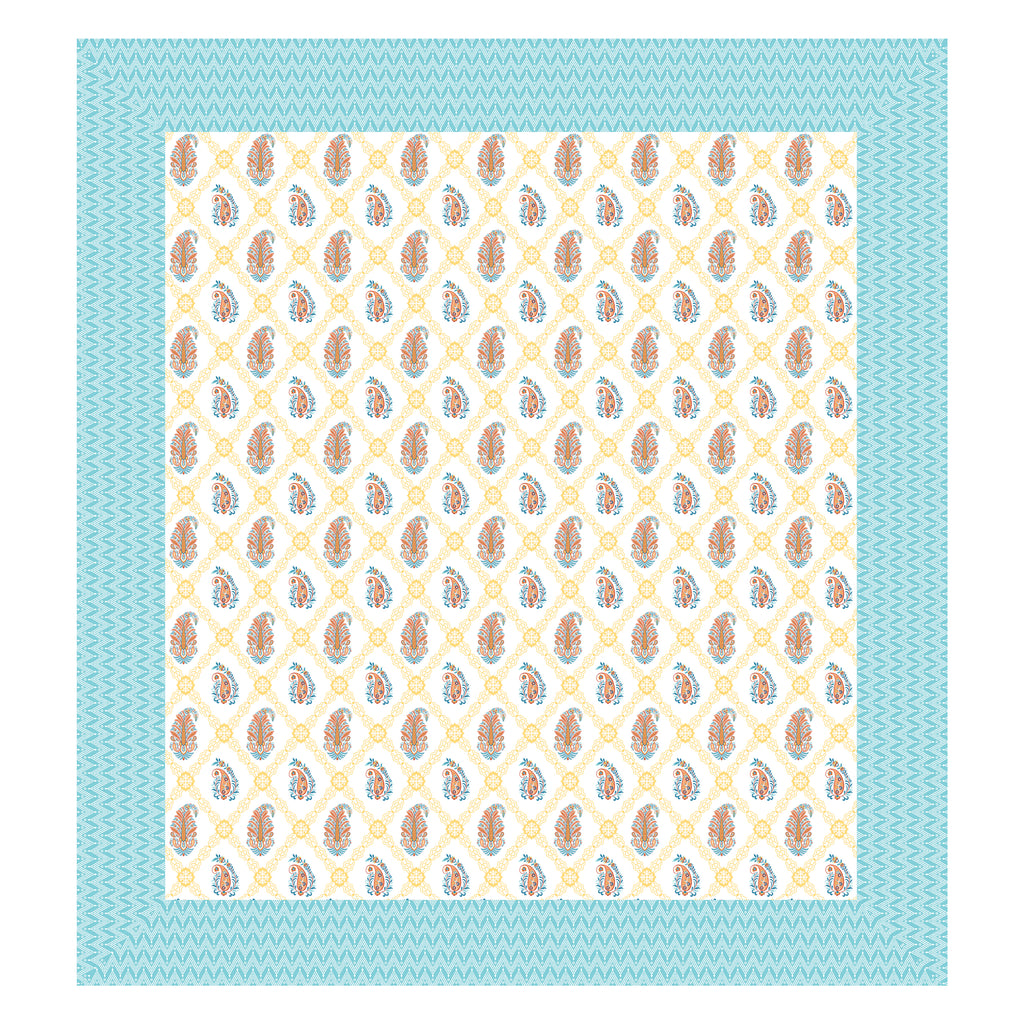 100% PREMIUM COTTON TRADITIONAL HAND MADE BEDSHEET MULTICOLOR ( SIZE 108 X 108 )