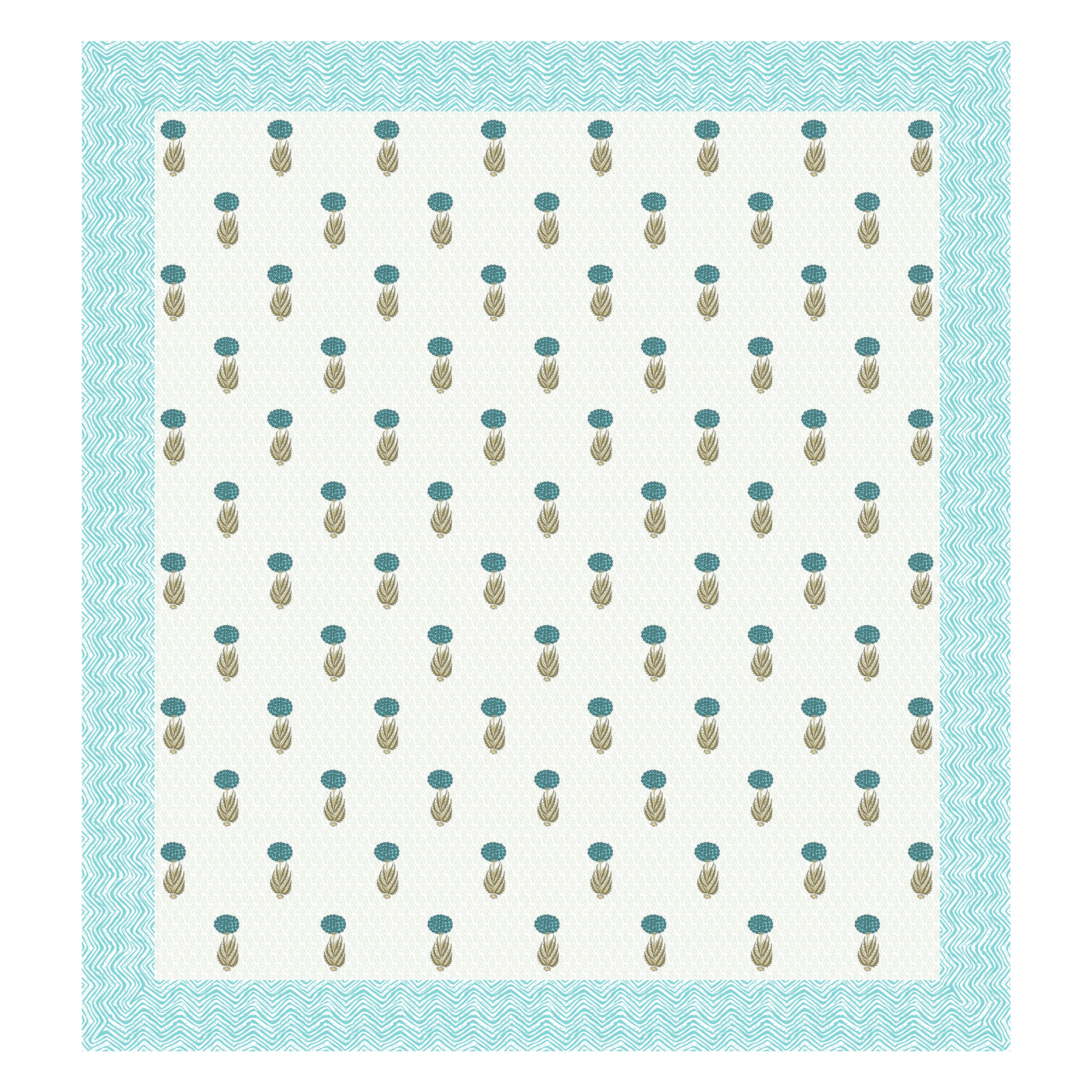 100% PREMIUM COTTON TRADITIONAL HAND MADE BEDSHEET MULTICOLOR ( SIZE 108 X 108 )