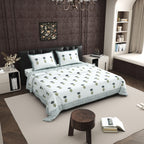 100% PREMIUM COTTON TRADITIONAL HAND MADE BEDSHEET MULTICOLOR ( SIZE 108 X 108 )