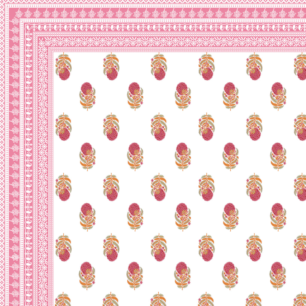 100% PREMIUM COTTON TRADITIONAL HAND MADE BEDSHEET MULTICOLOR ( SIZE 108 X 108 )