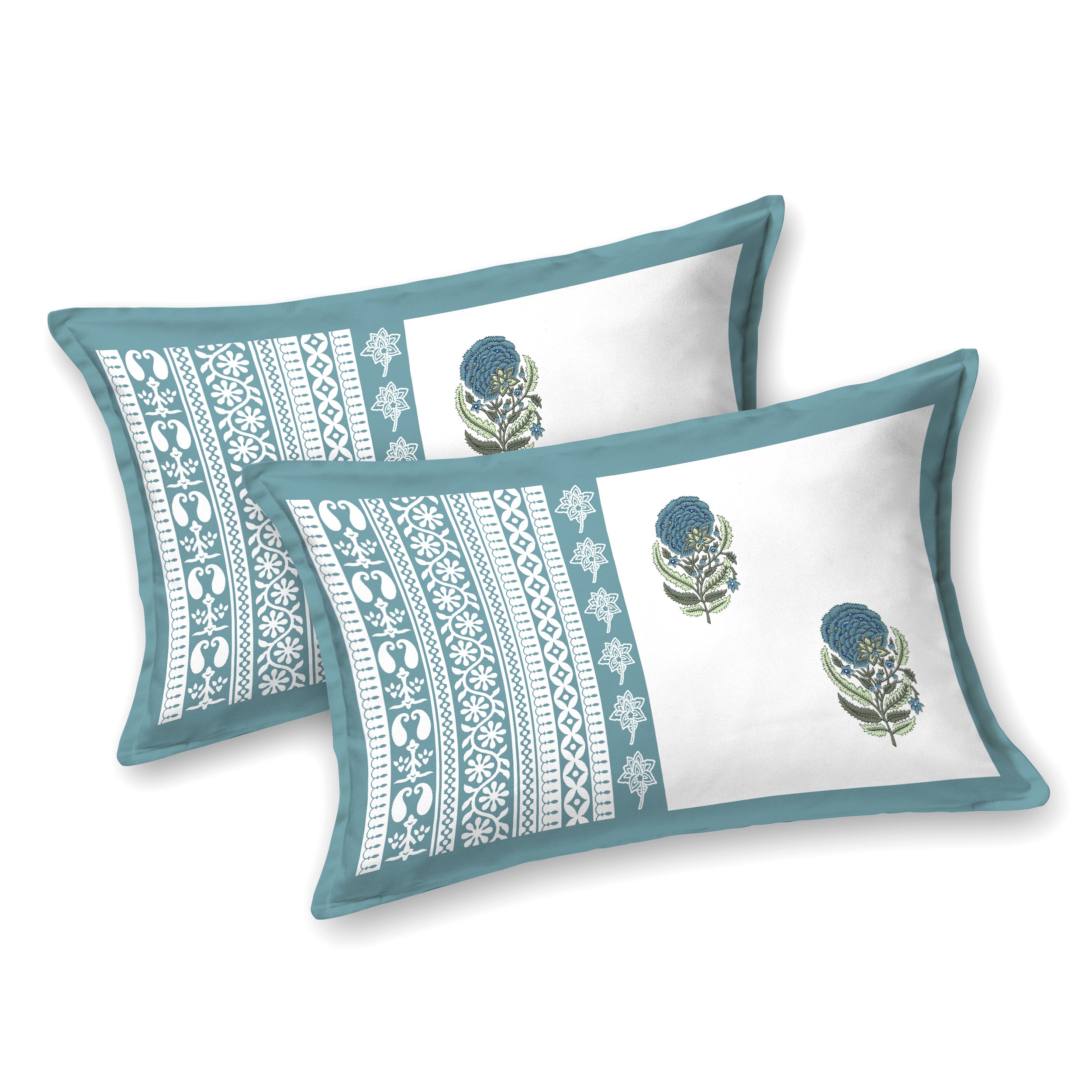 100% PREMIUM COTTON TRADITIONAL HAND MADE BEDSHEET MULTICOLOR ( SIZE 108 X 108 )