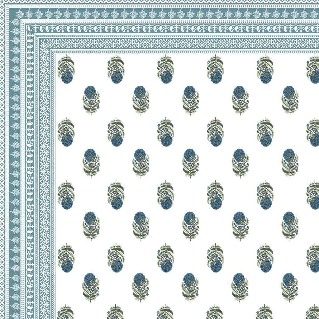 100% PREMIUM COTTON TRADITIONAL HAND MADE BEDSHEET MULTICOLOR ( SIZE 108 X 108 )