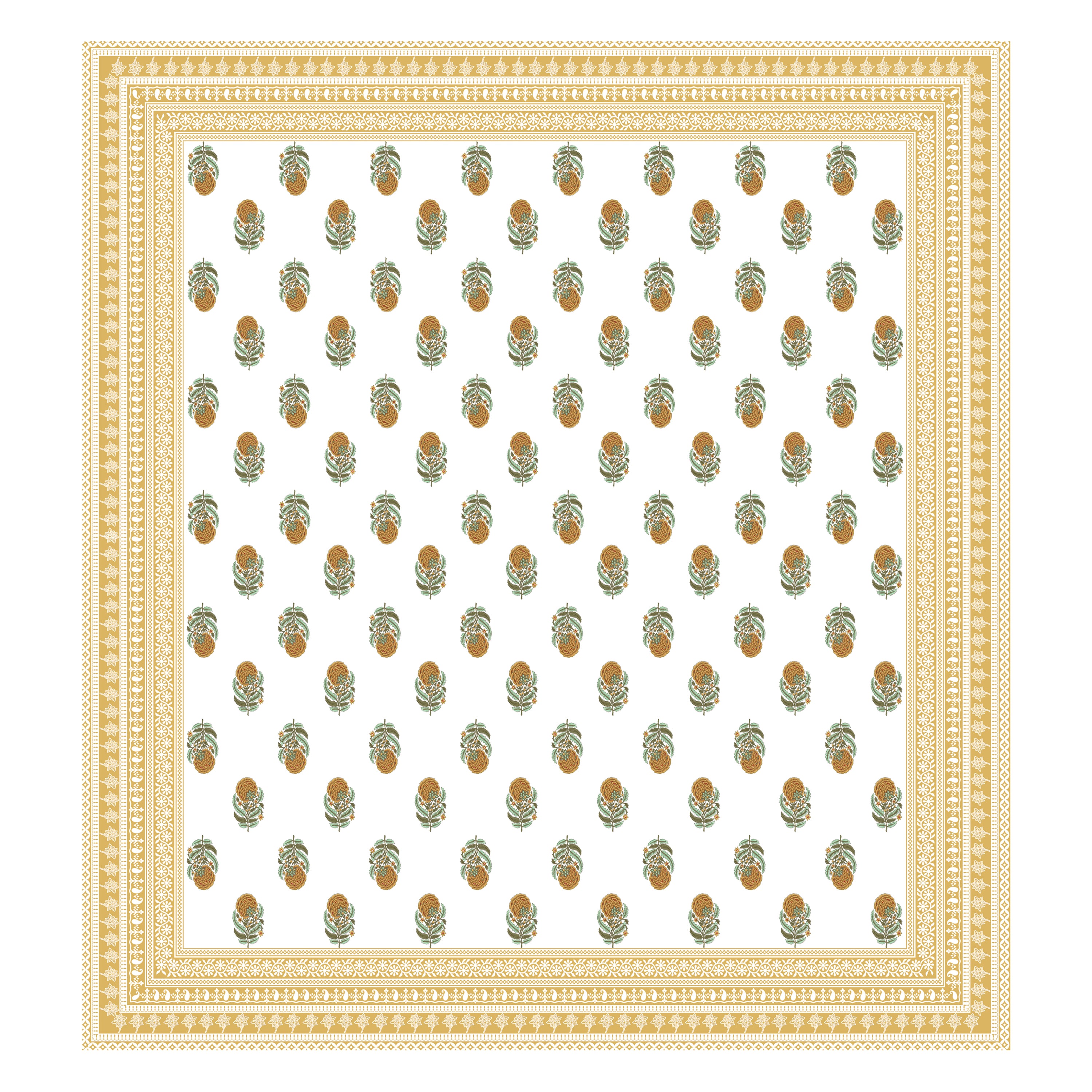 100% PREMIUM COTTON TRADITIONAL HAND MADE BEDSHEET MULTICOLOR ( SIZE 108 X 108 )