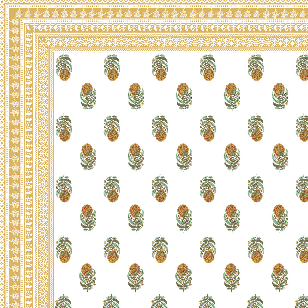 100% PREMIUM COTTON TRADITIONAL HAND MADE BEDSHEET MULTICOLOR ( SIZE 108 X 108 )