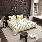 100% PREMIUM COTTON TRADITIONAL HAND MADE BEDSHEET MULTICOLOR ( SIZE 108 X 108 )