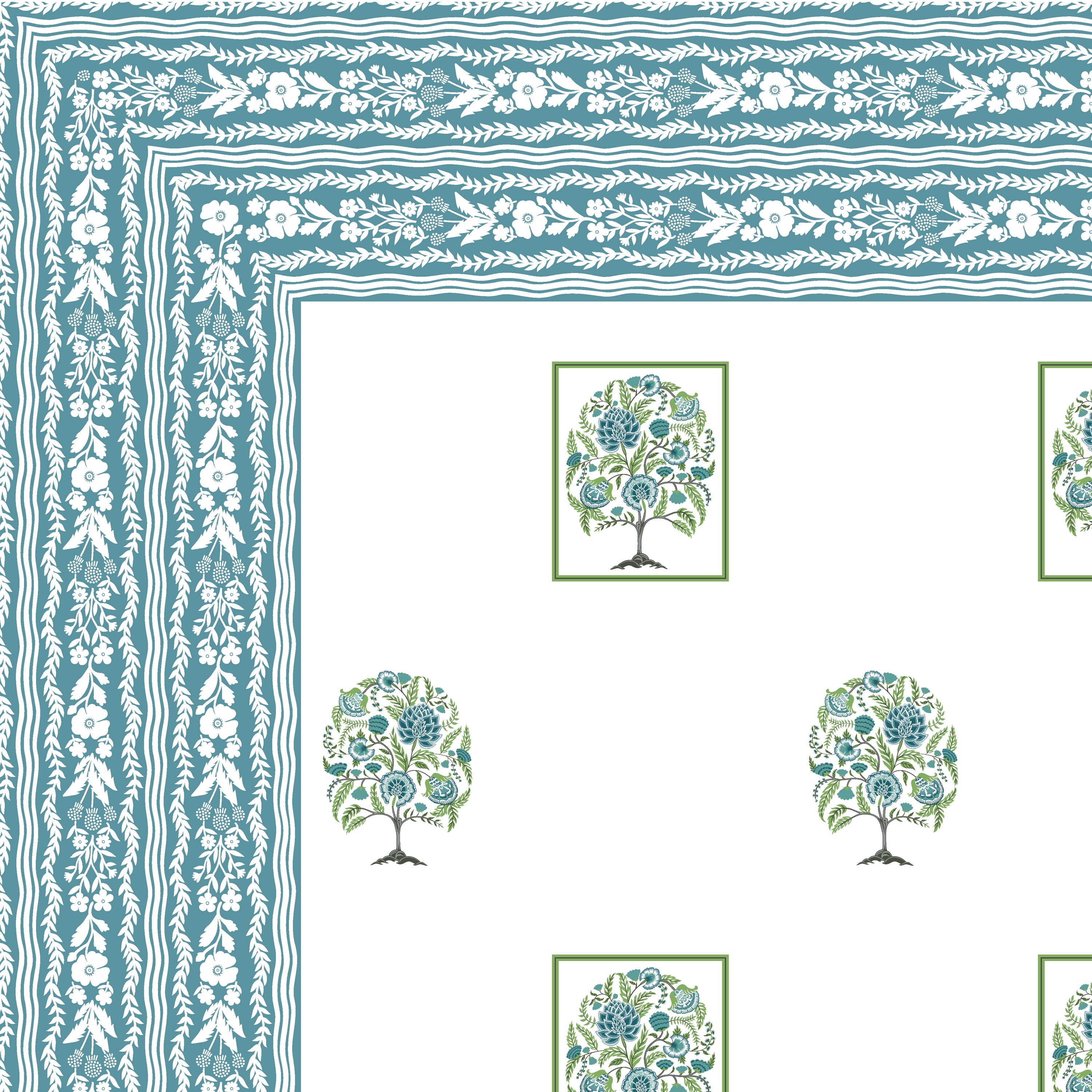 100% PREMIUM COTTON TRADITIONAL HAND MADE BEDSHEET MULTICOLOR ( SIZE 108 X 108 )