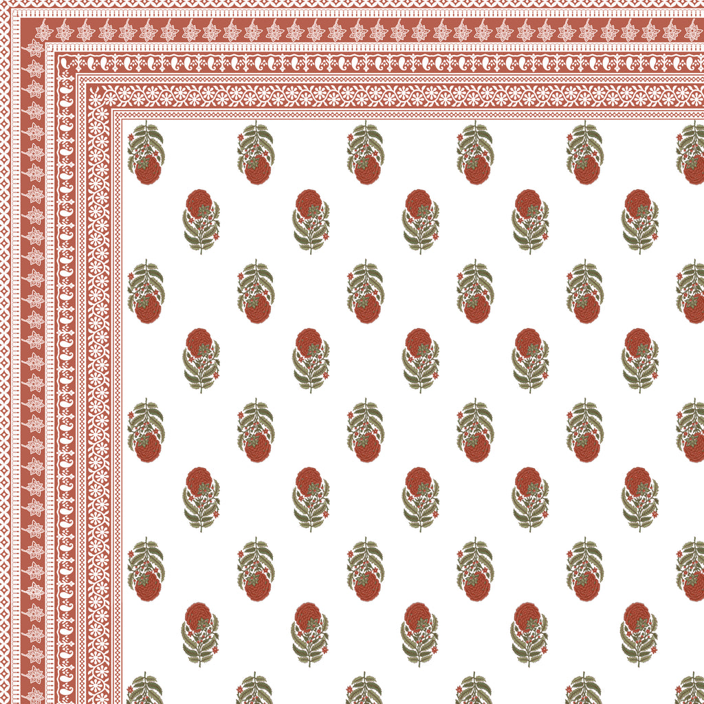 100% PREMIUM COTTON TRADITIONAL HAND MADE BEDSHEET MULTICOLOR ( SIZE 108 X 108 )