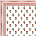 100% PREMIUM COTTON TRADITIONAL HAND MADE BEDSHEET MULTICOLOR ( SIZE 108 X 108 )