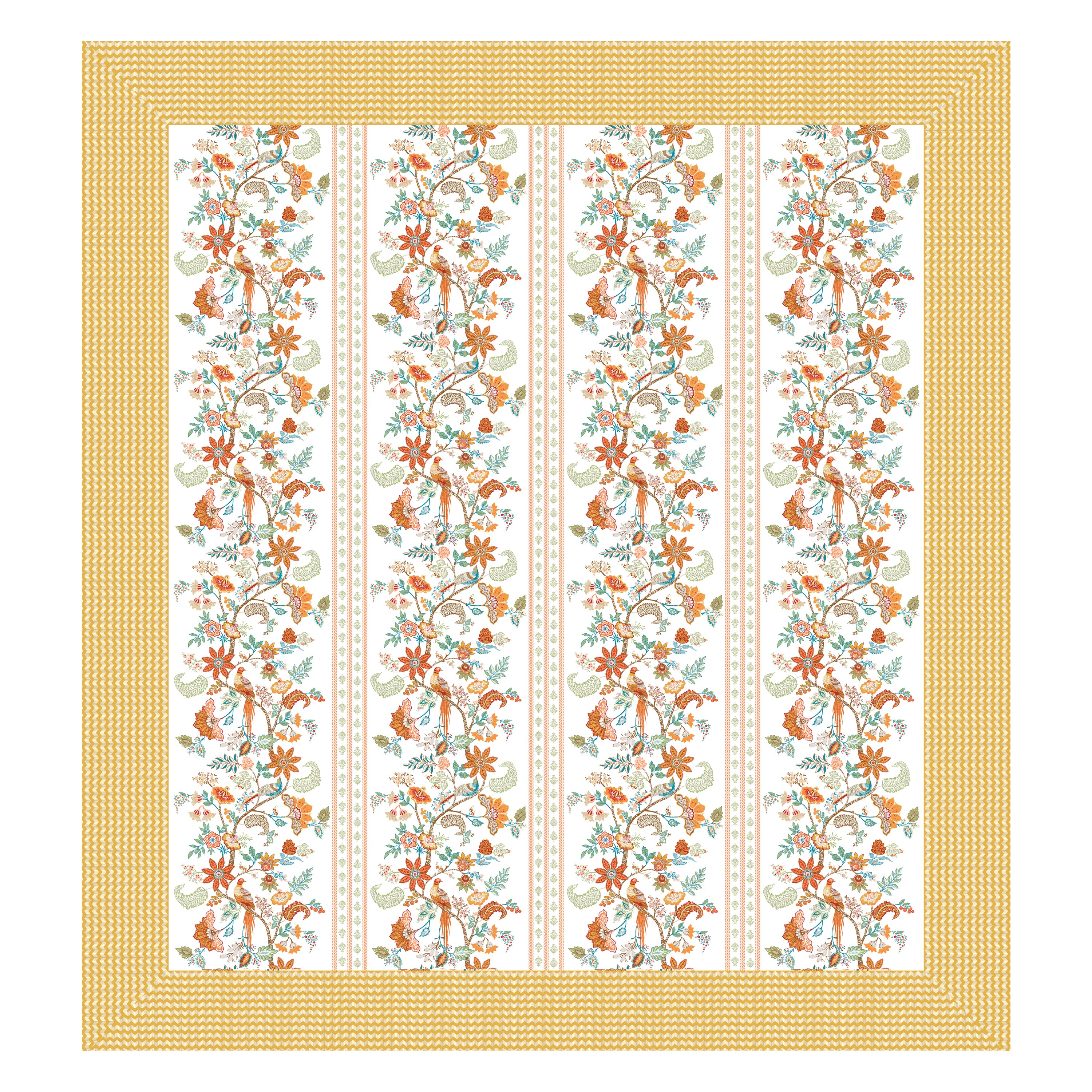 100% PREMIUM COTTON TRADITIONAL HAND MADE BEDSHEET MULTICOLOR ( SIZE 108 X 108 )