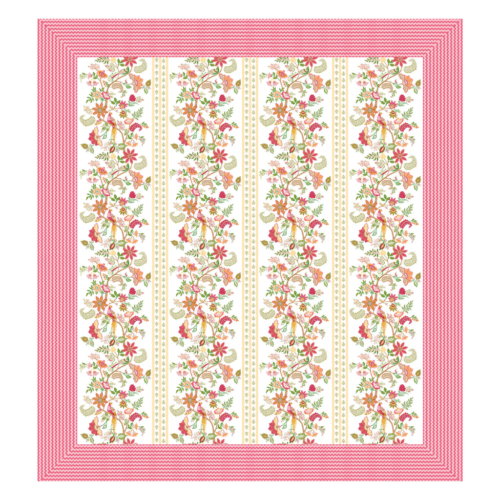 100% PREMIUM COTTON TRADITIONAL HAND MADE BEDSHEET MULTICOLOR ( SIZE 108 X 108 )