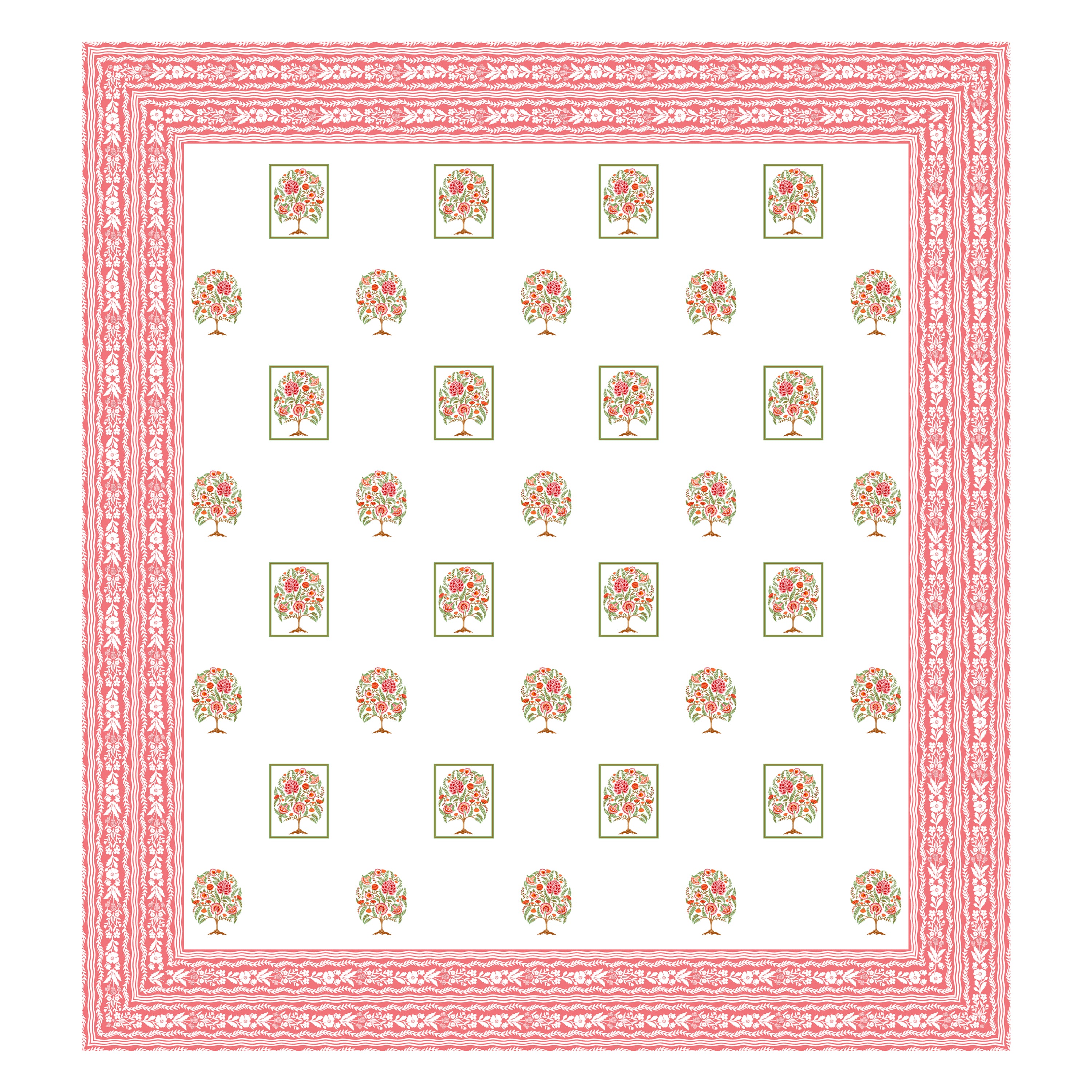 100% PREMIUM COTTON TRADITIONAL HAND MADE BEDSHEET MULTICOLOR ( SIZE 108 X 108 )