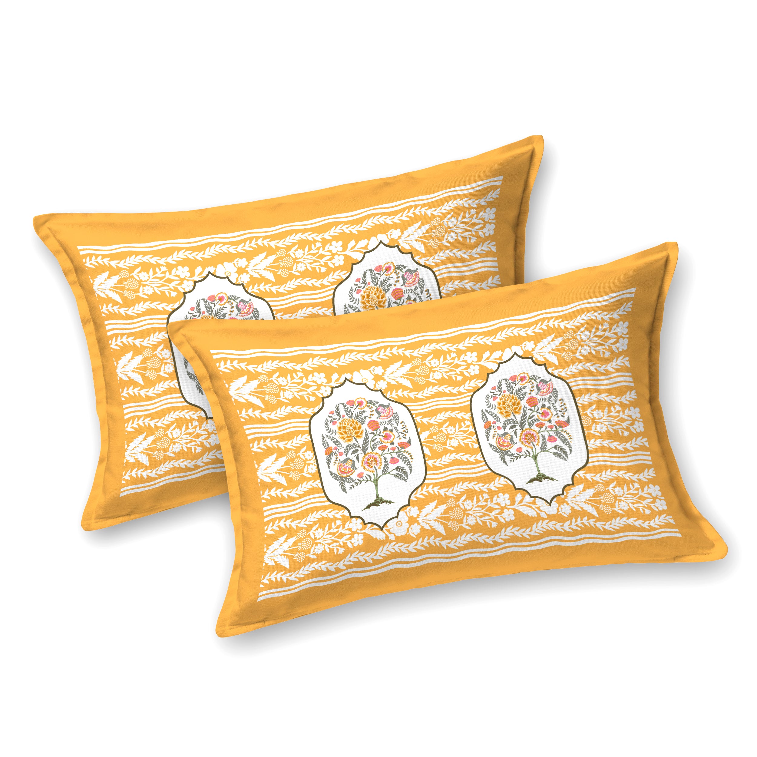 100% PREMIUM COTTON TRADITIONAL HAND MADE BEDSHEET MULTICOLOR ( SIZE 108 X 108 )