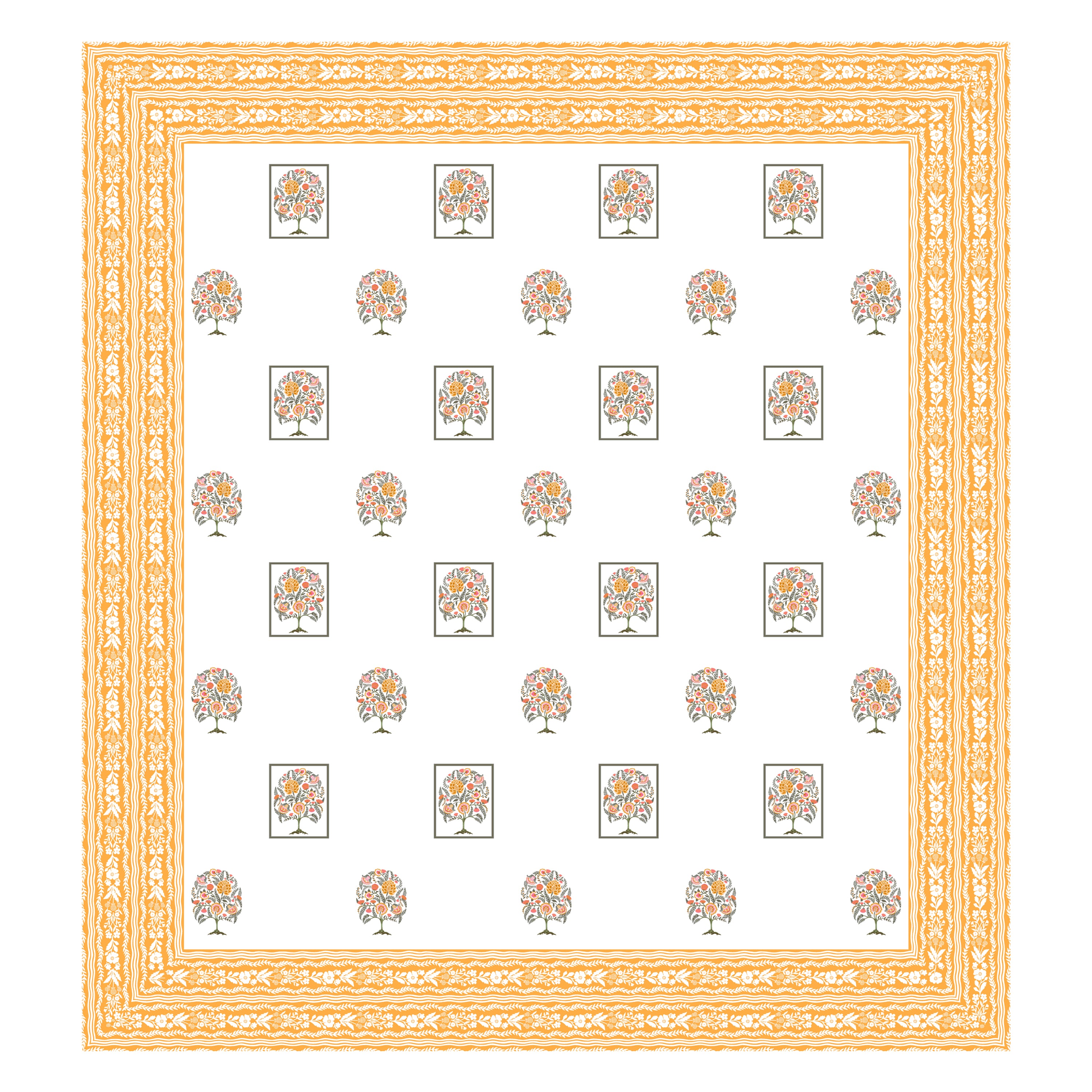 100% PREMIUM COTTON TRADITIONAL HAND MADE BEDSHEET MULTICOLOR ( SIZE 108 X 108 )