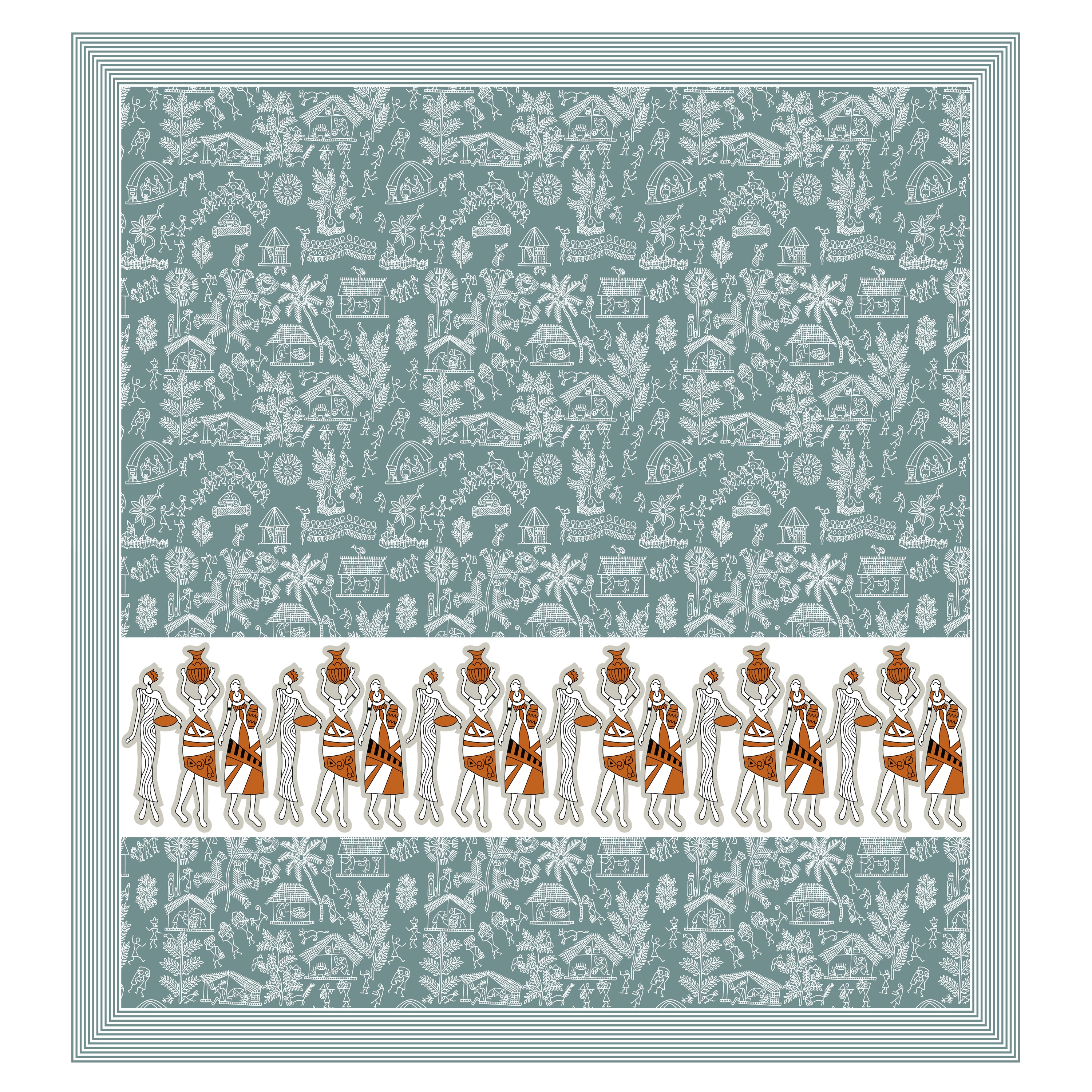 100% PREMIUM COTTON TRADITIONAL HAND MADE BEDSHEET MULTICOLOR ( SIZE 108 X 108 )