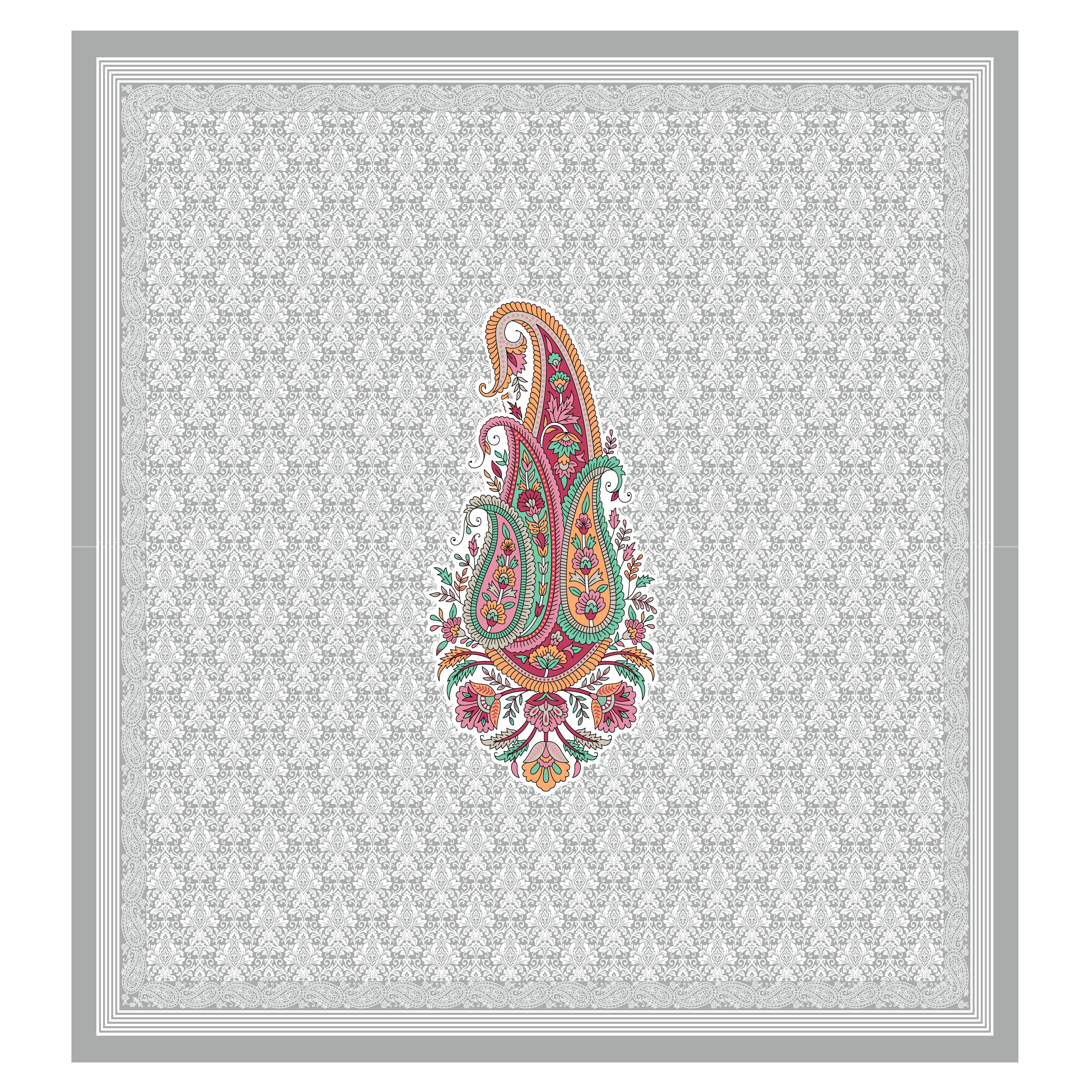 100% PREMIUM COTTON TRADITIONAL HAND MADE BEDSHEET MULTICOLOR ( SIZE 108 X 108 )