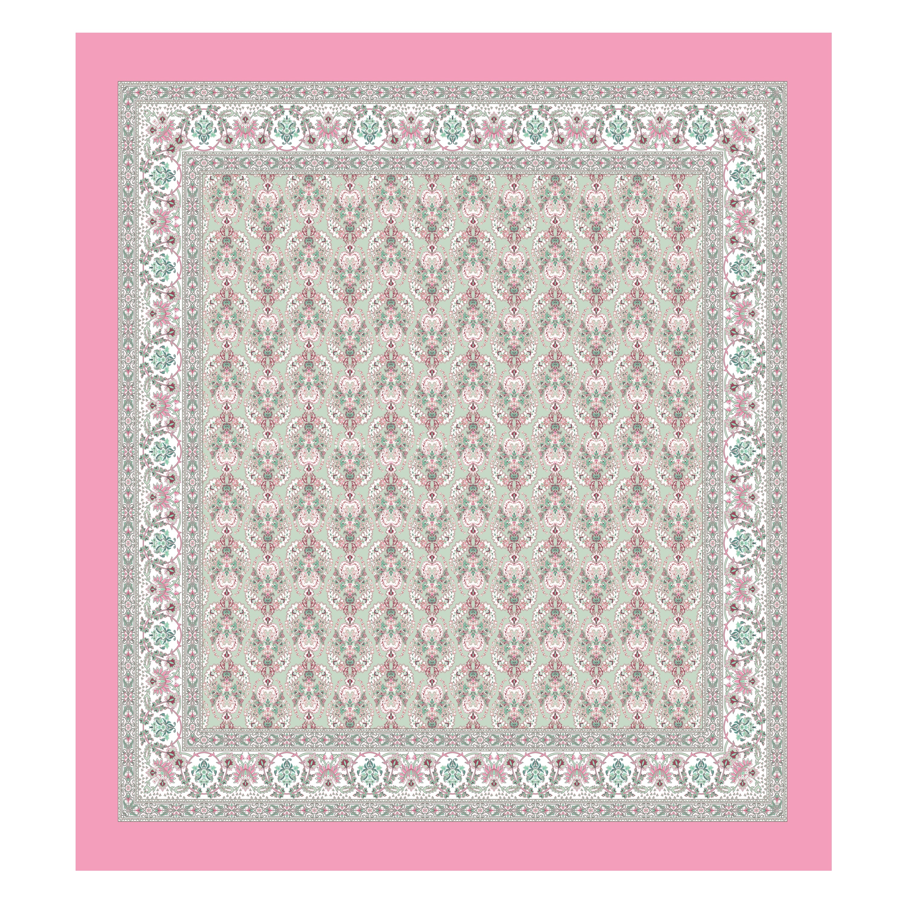 100% PREMIUM COTTON TRADITIONAL HAND MADE BEDSHEET MULTICOLOR ( SIZE 108 X 108 )