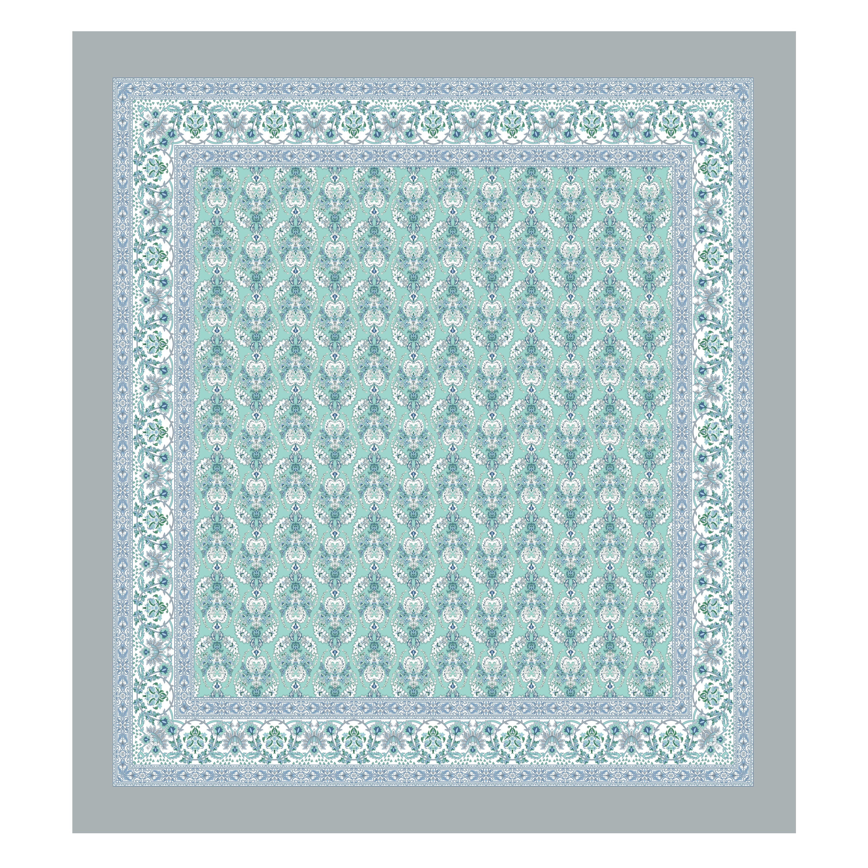 100% PREMIUM COTTON TRADITIONAL HAND MADE BEDSHEET MULTICOLOR ( SIZE 108 X 108 )