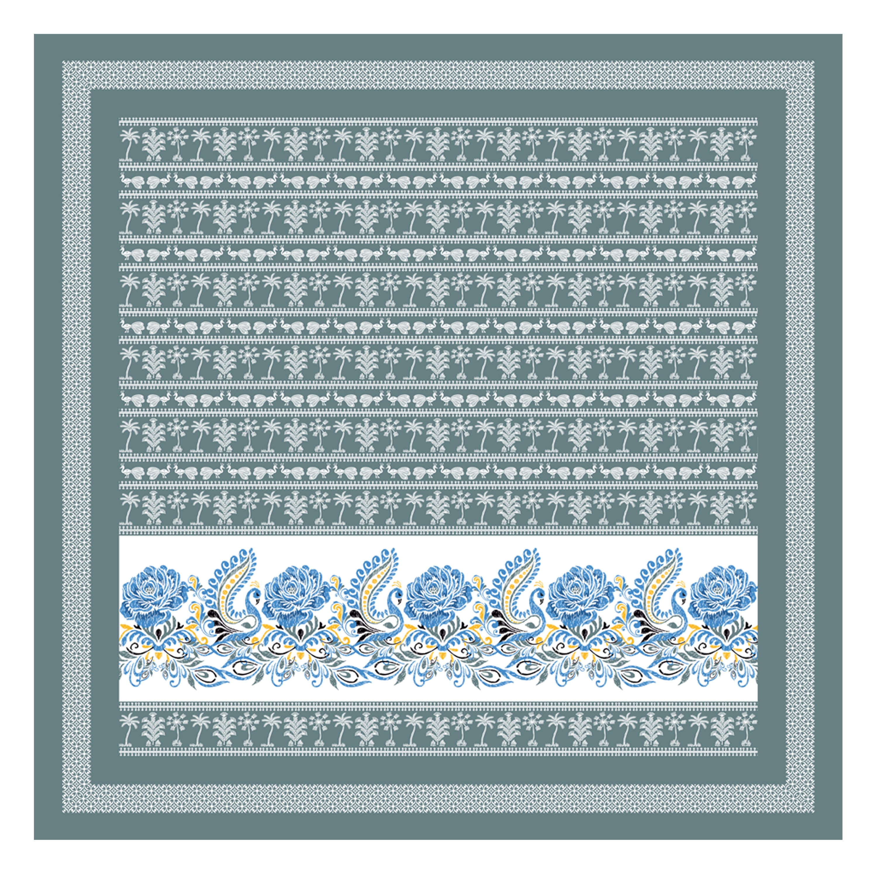 100% PREMIUM COTTON TRADITIONAL HAND MADE BEDSHEET MULTICOLOR ( SIZE 108 X 108 )