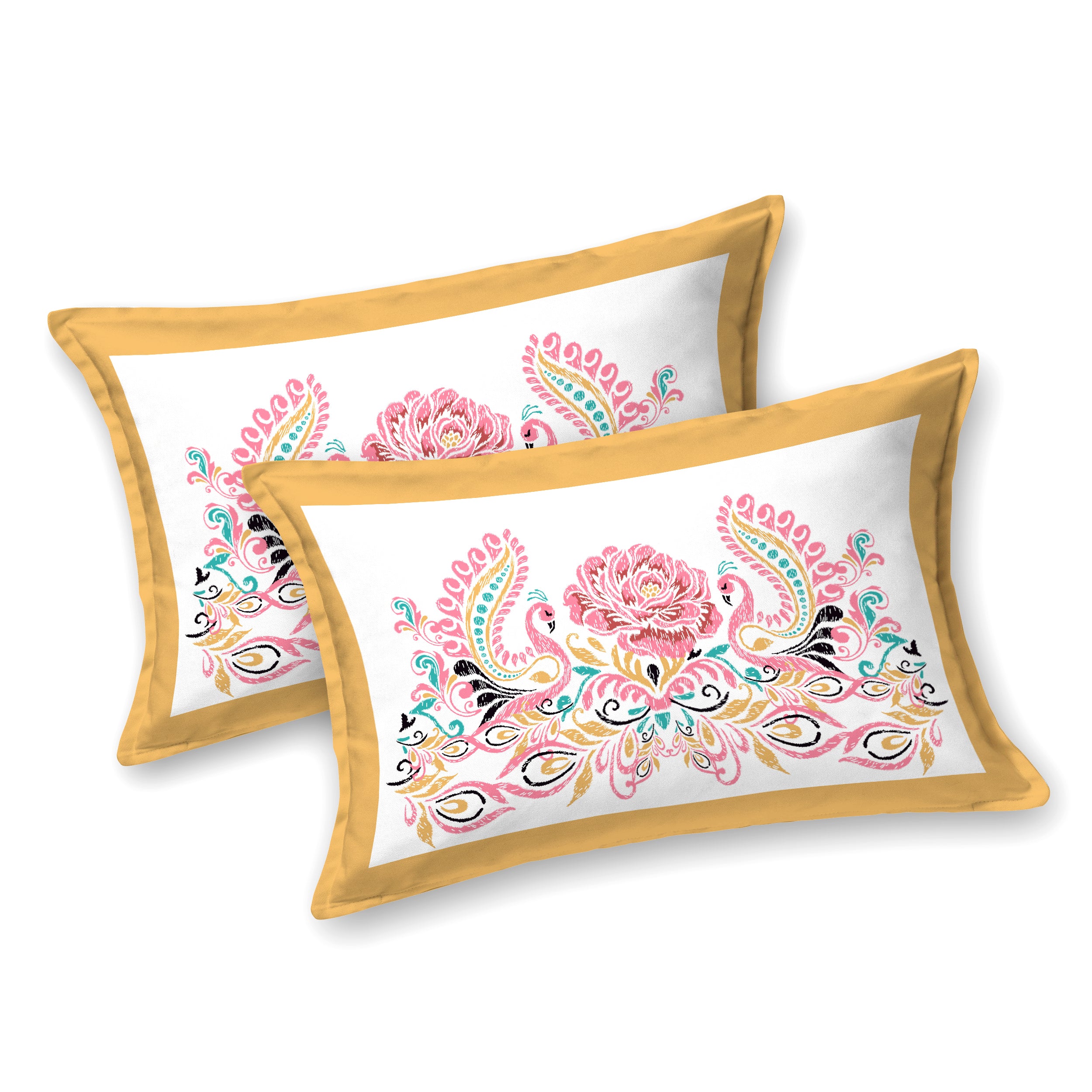 100% PREMIUM COTTON TRADITIONAL HAND MADE BEDSHEET MULTICOLOR ( SIZE 108 X 108 )