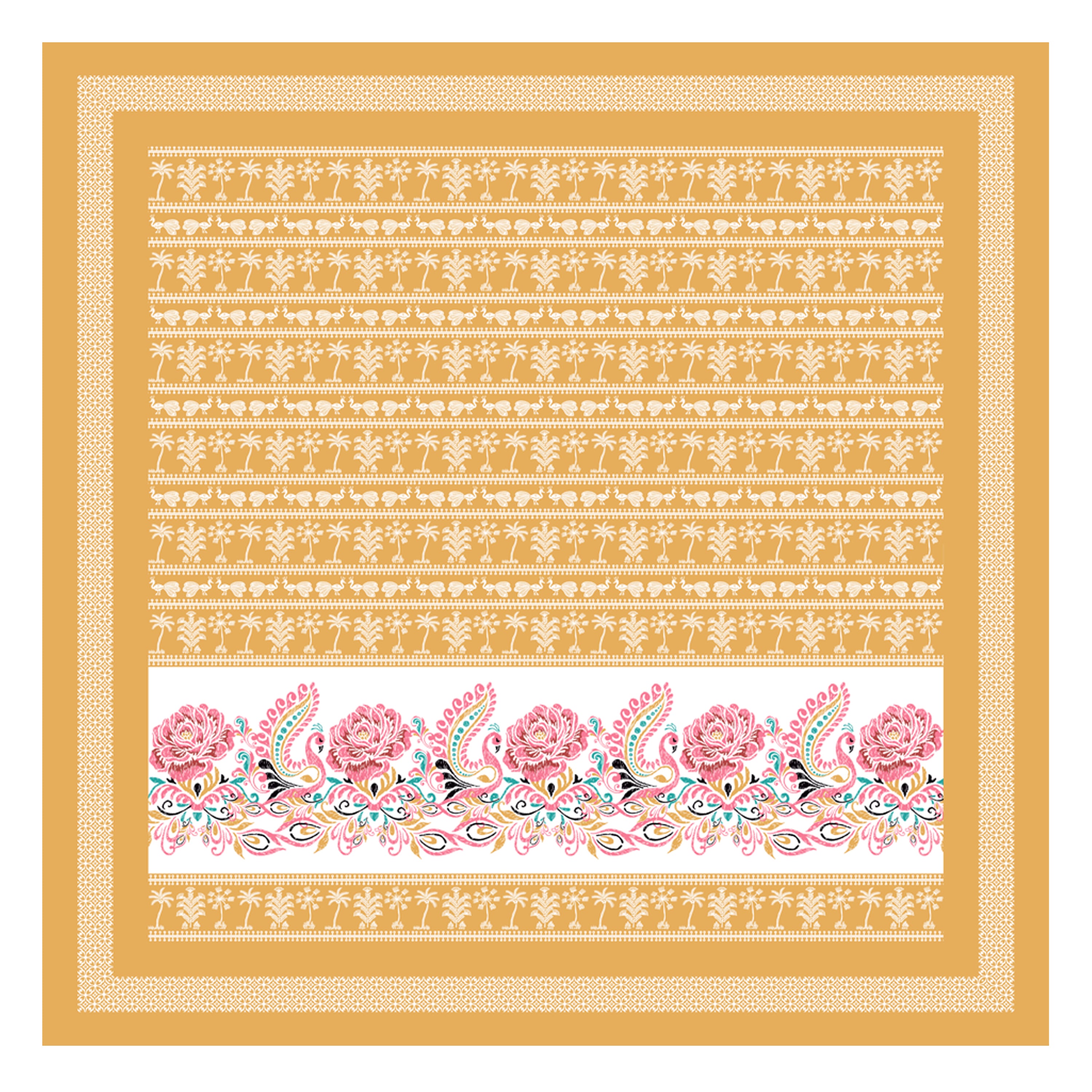 100% PREMIUM COTTON TRADITIONAL HAND MADE BEDSHEET MULTICOLOR ( SIZE 108 X 108 )