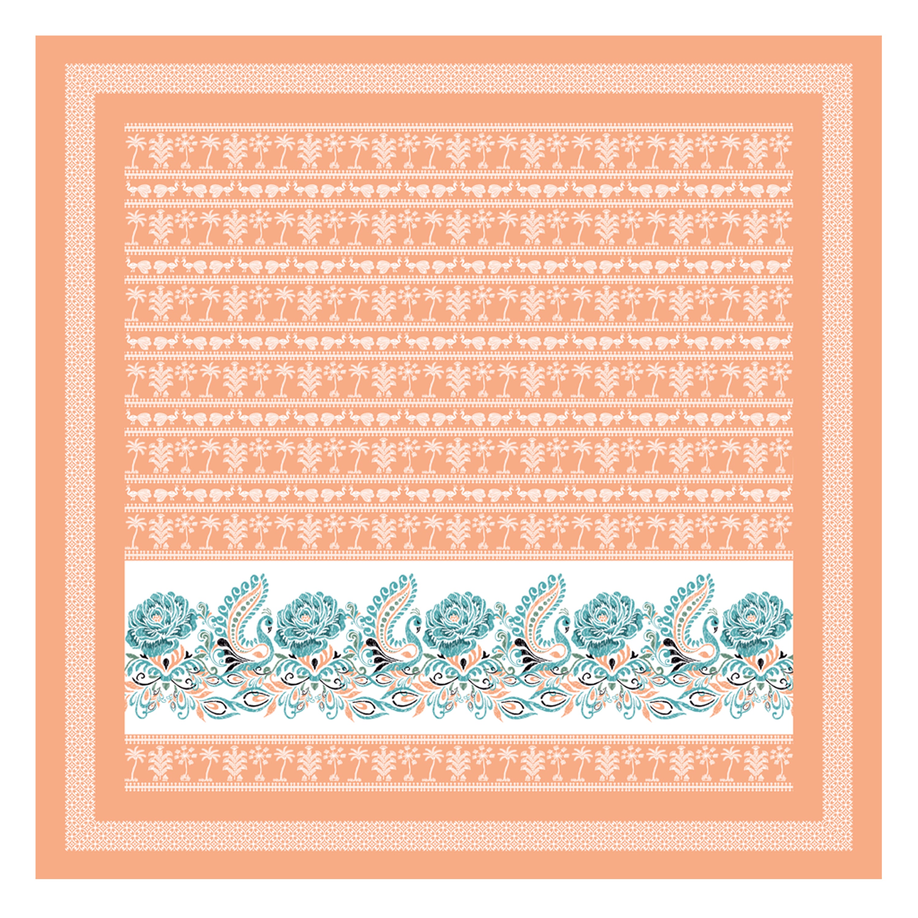 100% PREMIUM COTTON TRADITIONAL HAND MADE BEDSHEET MULTICOLOR ( SIZE 108 X 108 )