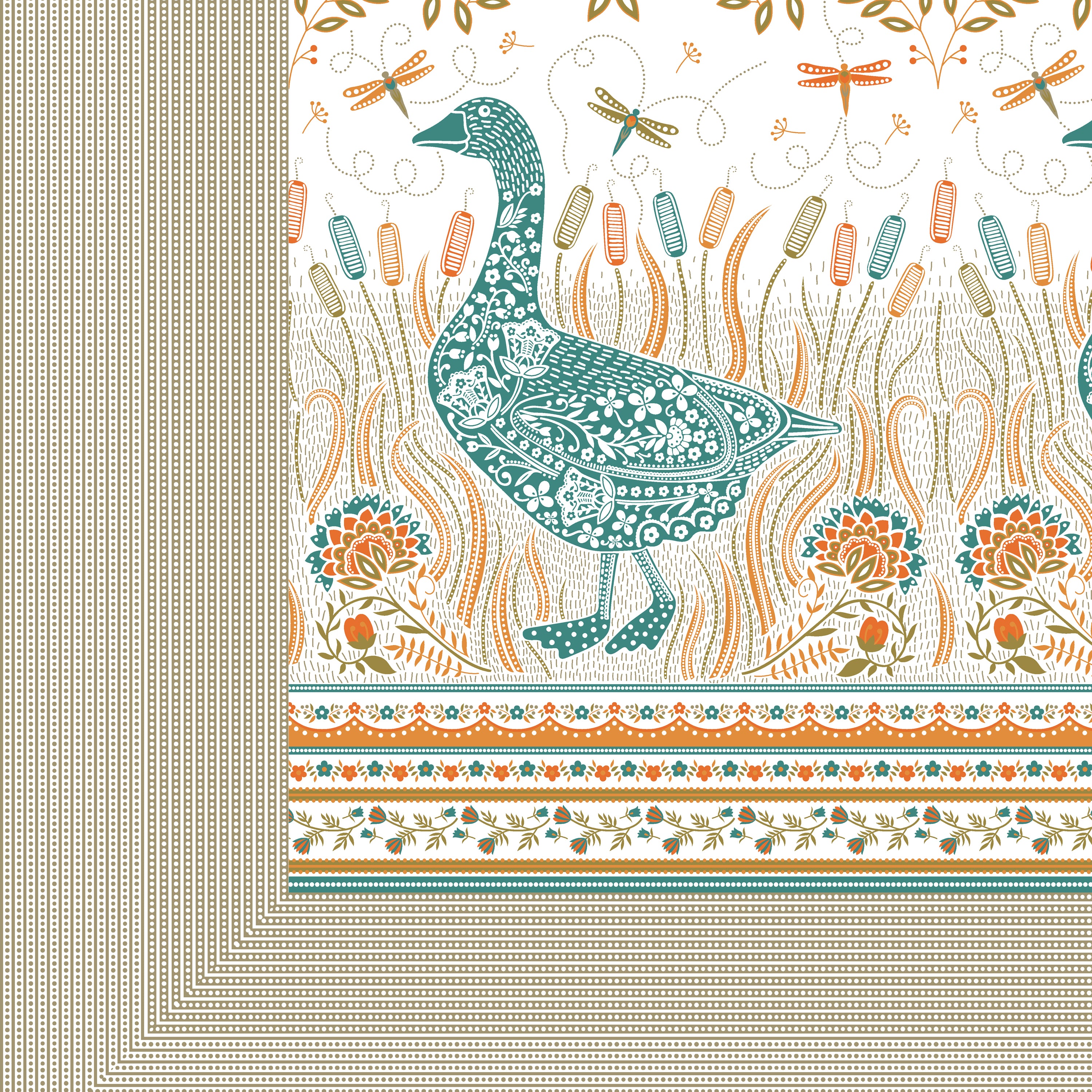 100% PREMIUM COTTON TRADITIONAL HAND MADE BEDSHEET MULTICOLOR ( SIZE 108 X 108 )