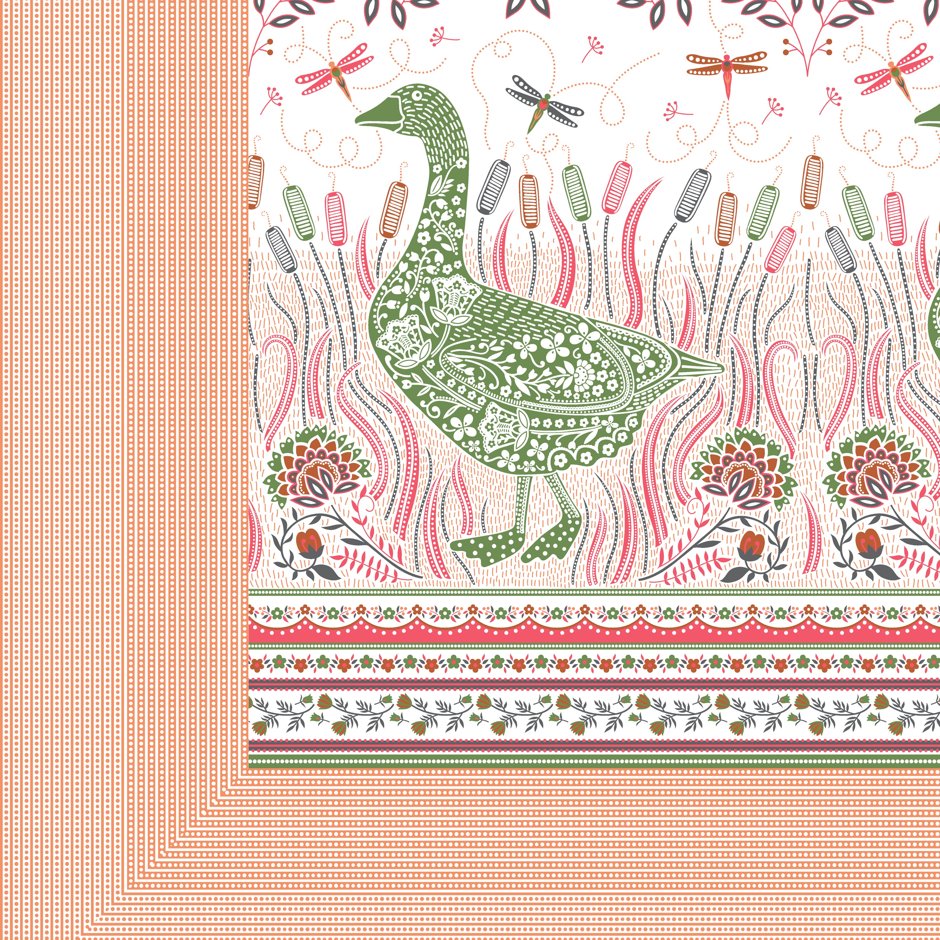 100% PREMIUM COTTON TRADITIONAL HAND MADE BEDSHEET MULTICOLOR ( SIZE 108 X 108 )