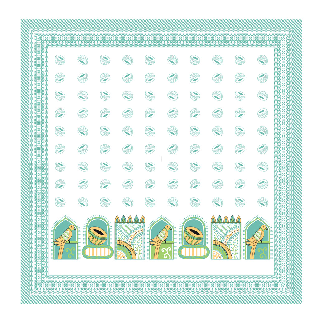 100% PREMIUM COTTON TRADITIONAL HAND MADE BEDSHEET MULTICOLOR ( SIZE 108 X 108 )