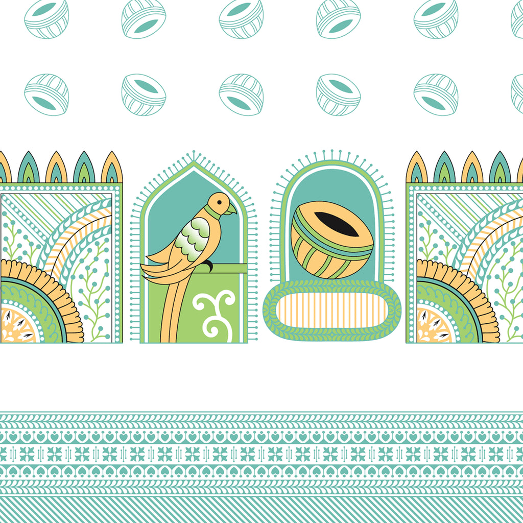 100% PREMIUM COTTON TRADITIONAL HAND MADE BEDSHEET MULTICOLOR ( SIZE 108 X 108 )