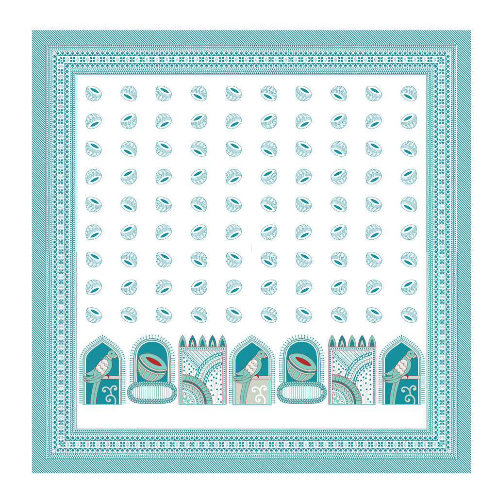 100% PREMIUM COTTON TRADITIONAL HAND MADE BEDSHEET MULTICOLOR ( SIZE 108 X 108 )