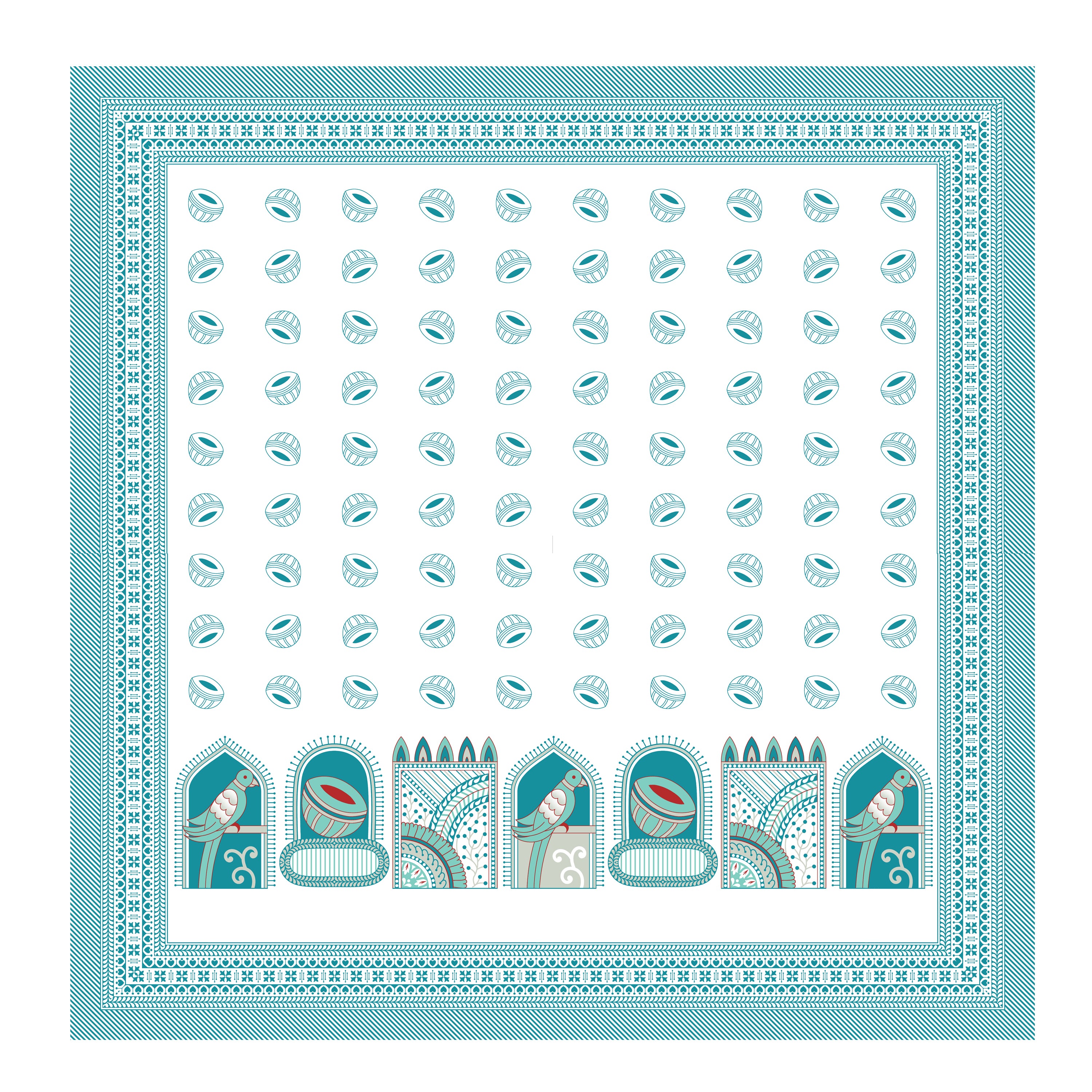 100% PREMIUM COTTON TRADITIONAL HAND MADE BEDSHEET MULTICOLOR ( SIZE 108 X 108 )