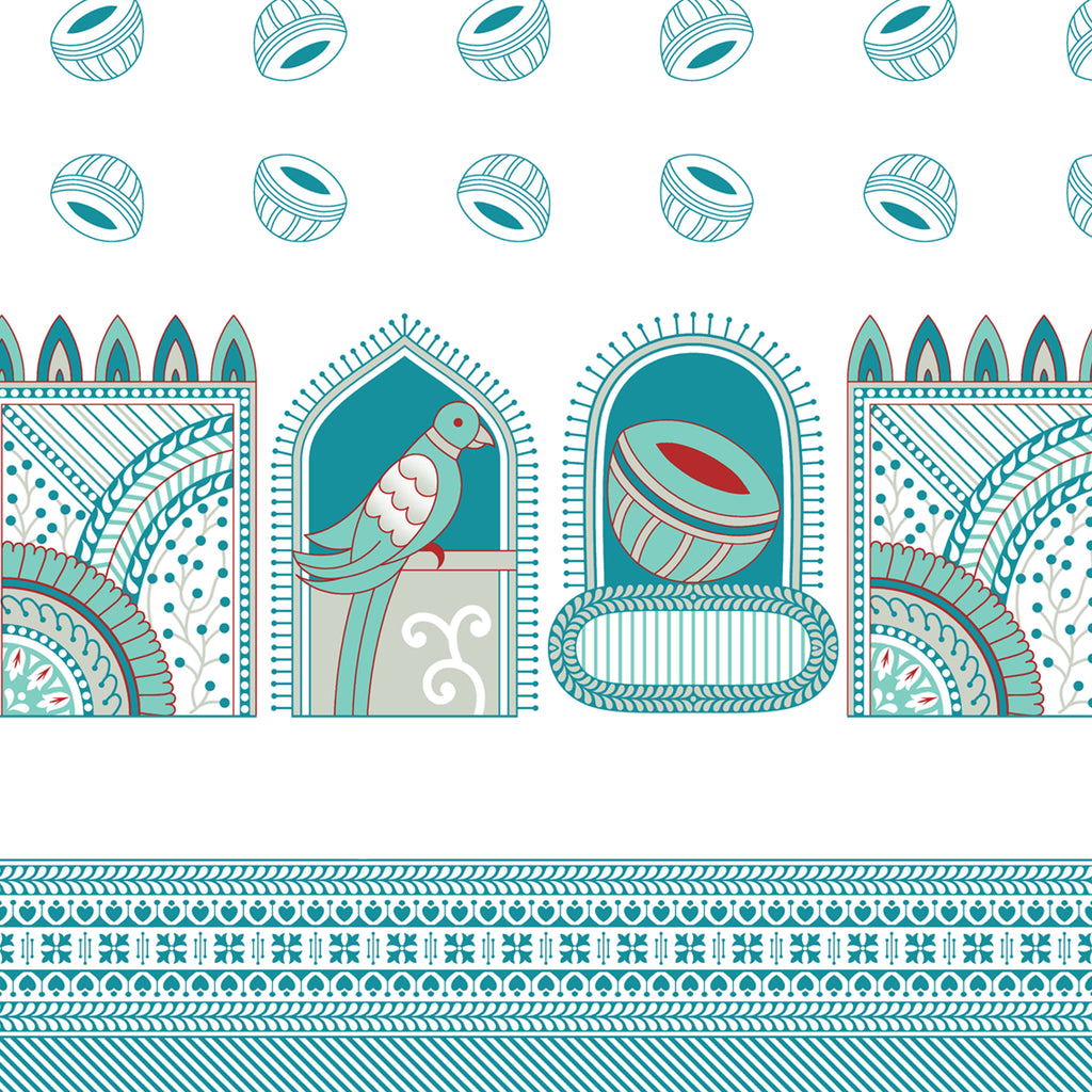 100% PREMIUM COTTON TRADITIONAL HAND MADE BEDSHEET MULTICOLOR ( SIZE 108 X 108 )