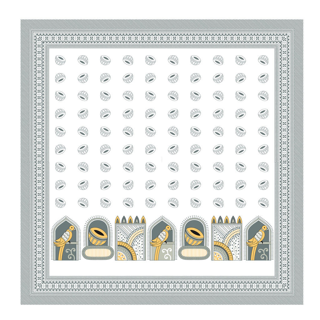 100% PREMIUM COTTON TRADITIONAL HAND MADE BEDSHEET MULTICOLOR ( SIZE 108 X 108 )