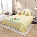 100% PREMIUM COTTON TRADITIONAL HAND MADE BEDSHEET MULTICOLOR ( SIZE 108 X 108 )