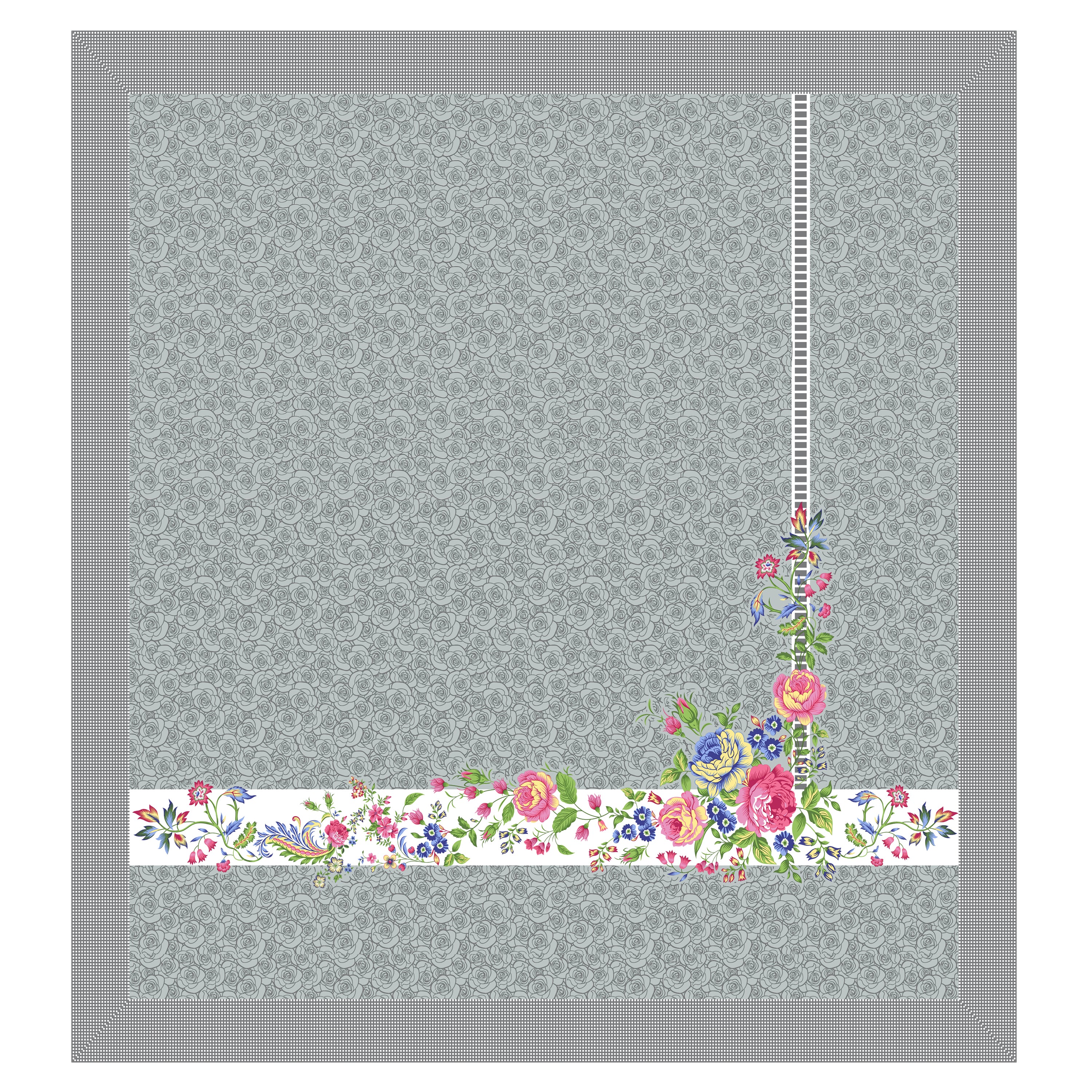 100% PREMIUM COTTON TRADITIONAL HAND MADE BEDSHEET MULTICOLOR ( SIZE 108 X 108 )