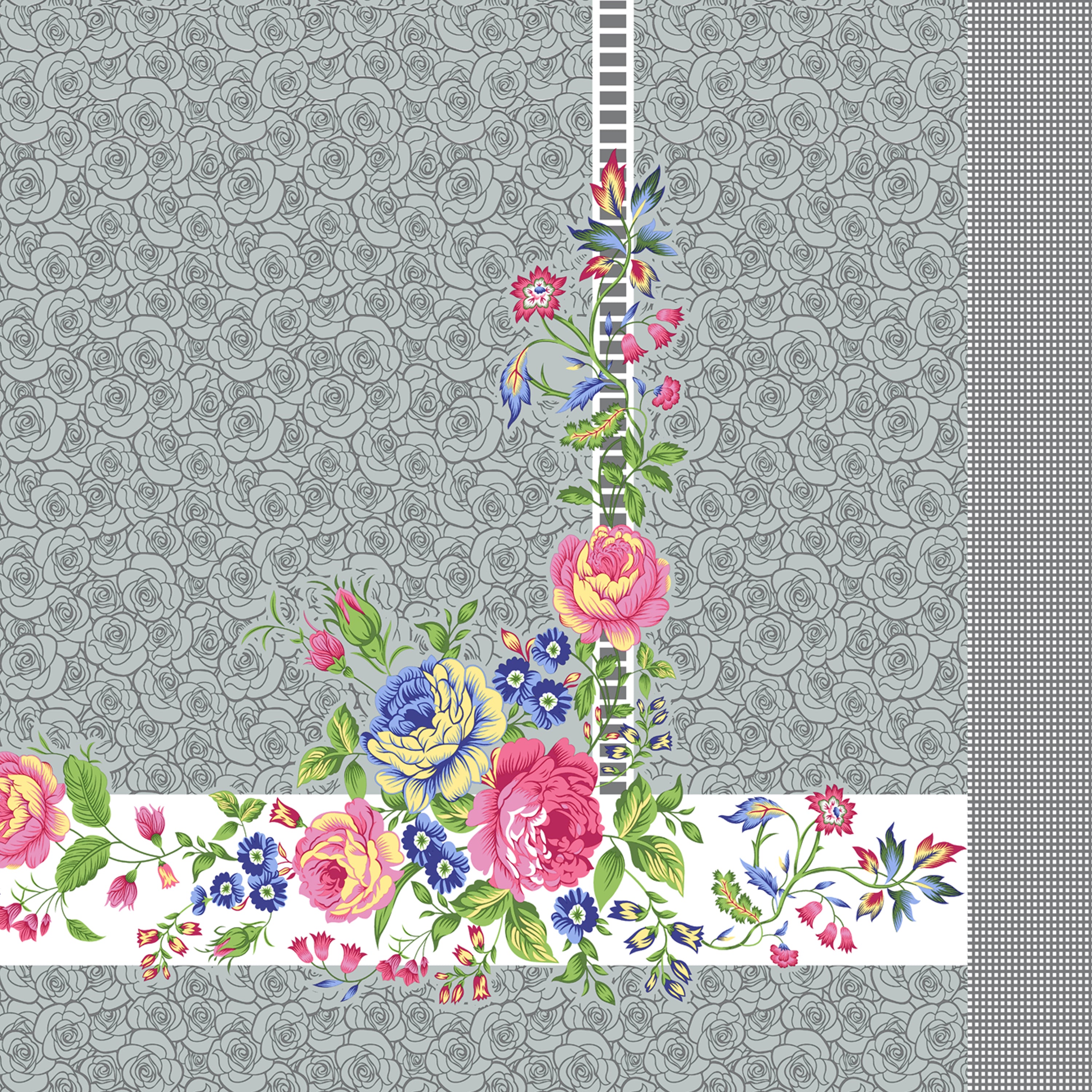 100% PREMIUM COTTON TRADITIONAL HAND MADE BEDSHEET MULTICOLOR ( SIZE 108 X 108 )