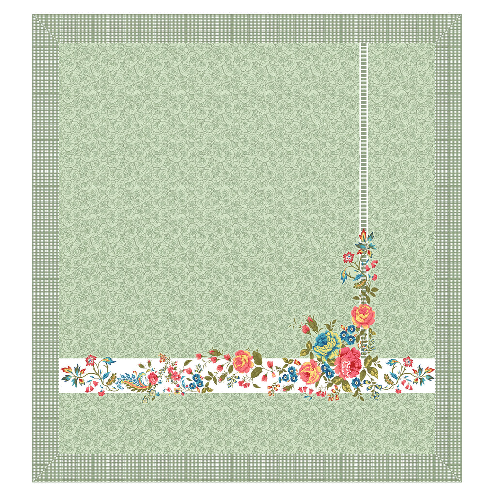 100% PREMIUM COTTON TRADITIONAL HAND MADE BEDSHEET MULTICOLOR ( SIZE 108 X 108 )