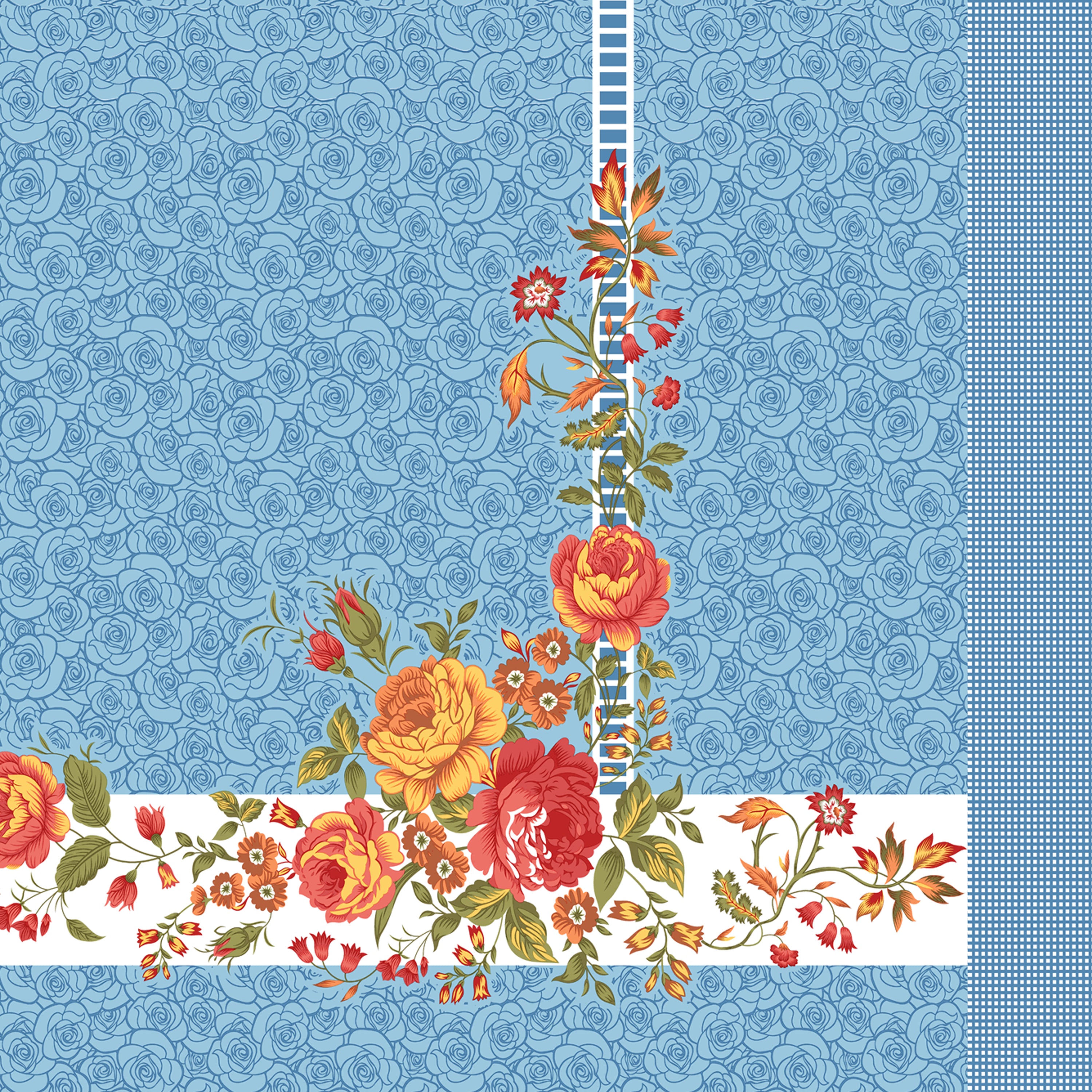 100% PREMIUM COTTON TRADITIONAL HAND MADE BEDSHEET MULTICOLOR ( SIZE 108 X 108 )