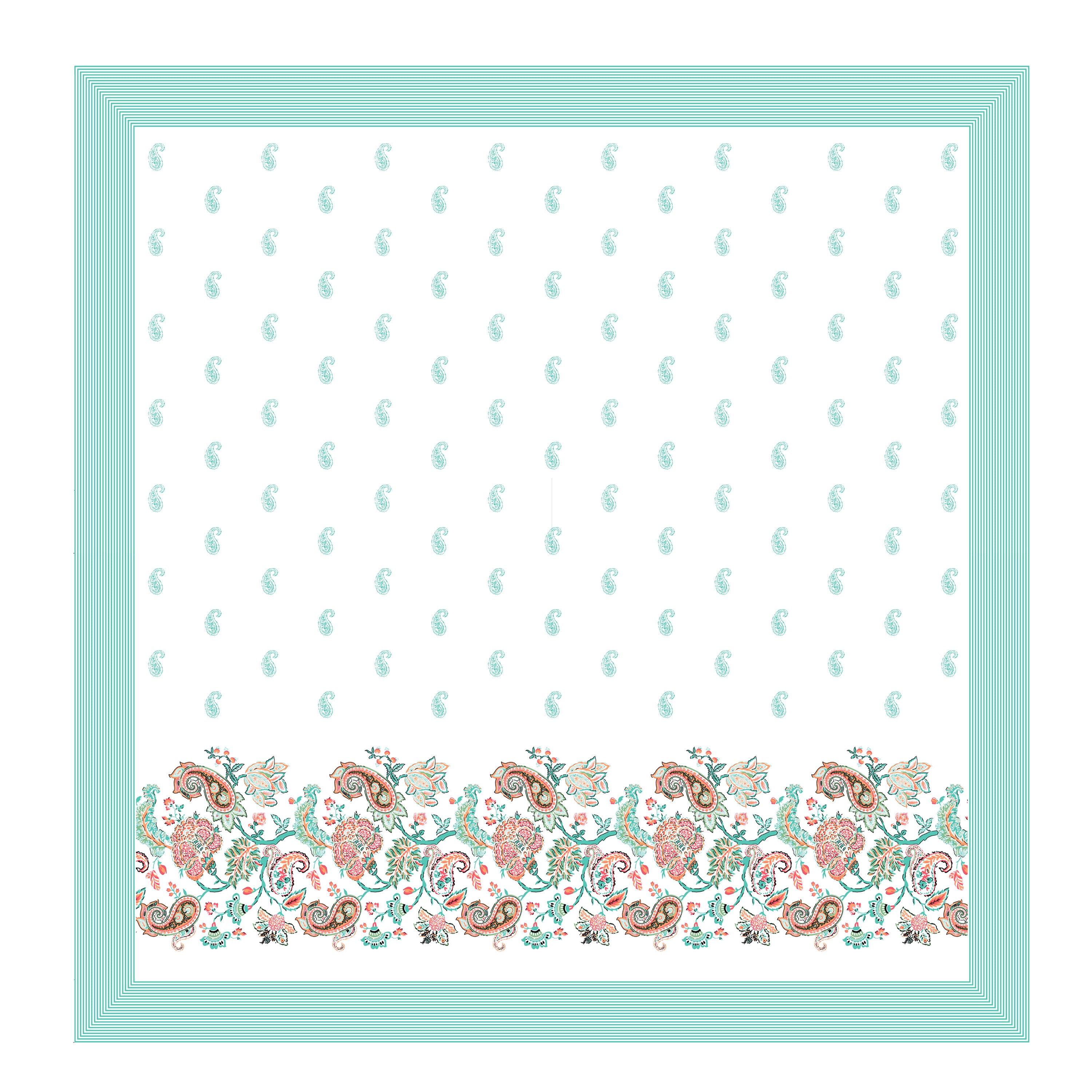 100% PREMIUM COTTON TRADITIONAL HAND MADE BEDSHEET MULTICOLOR ( SIZE 108 X 108 )