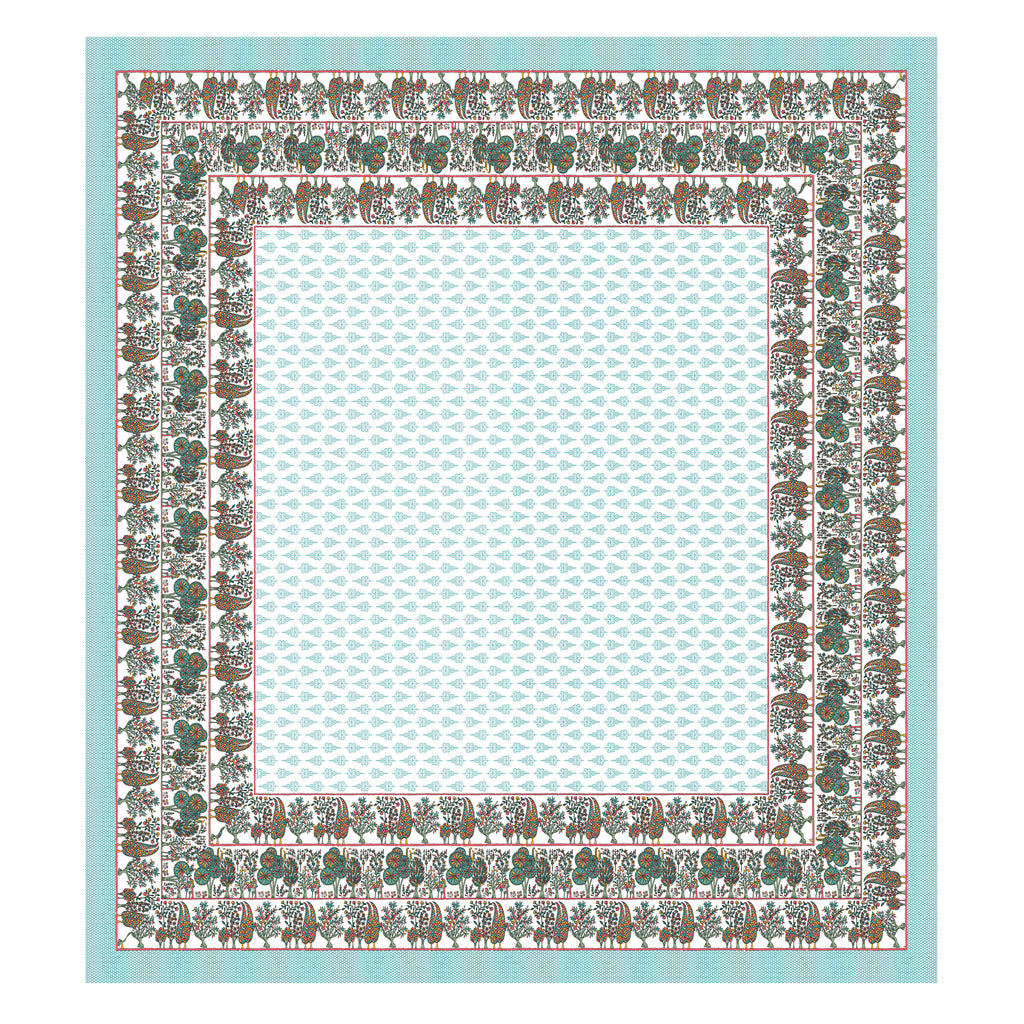 100% PREMIUM COTTON TRADITIONAL HAND MADE BEDSHEET MULTICOLOR ( SIZE 108 X 108 )