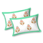 100% Cotton Traditional Floral Printed Bedsheet Multicolor ( Size 100 X 108 )