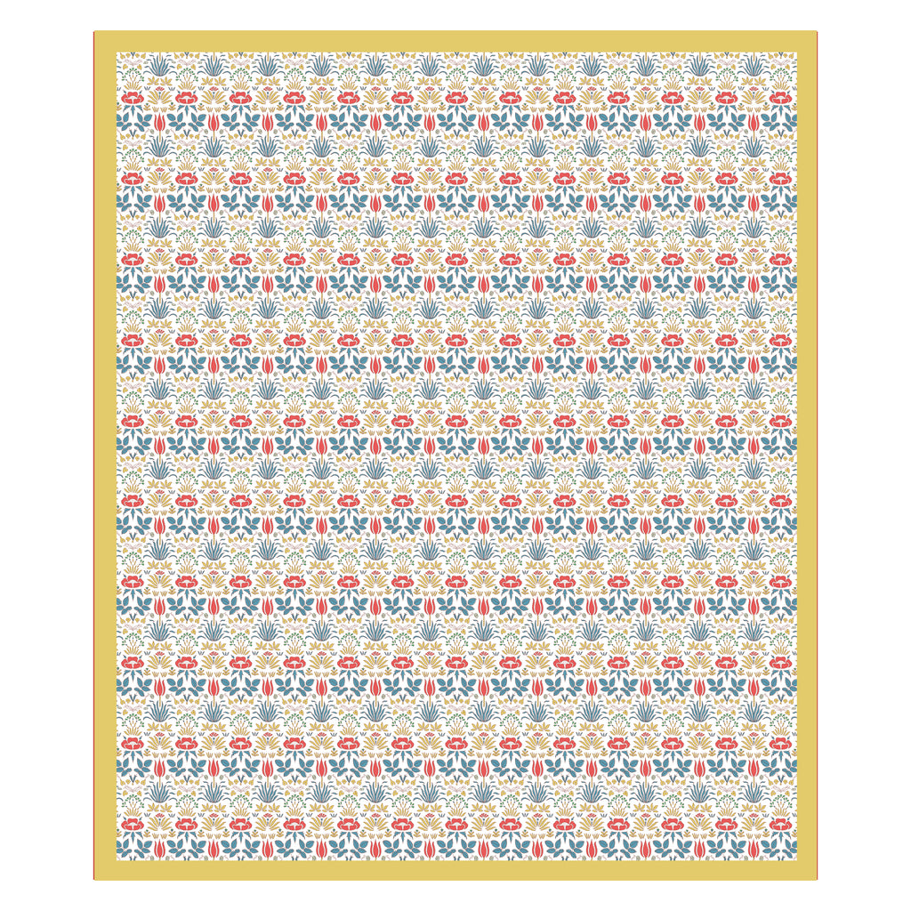 100% Cotton Traditional Floral Printed Bedsheet Multicolor ( Size 100 X 108 )